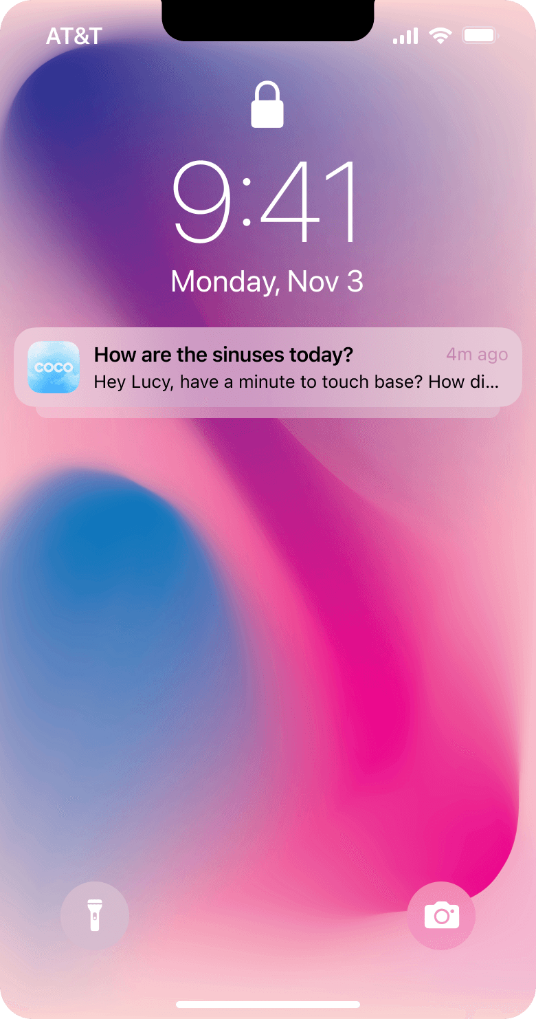 Coco app shown on a phone